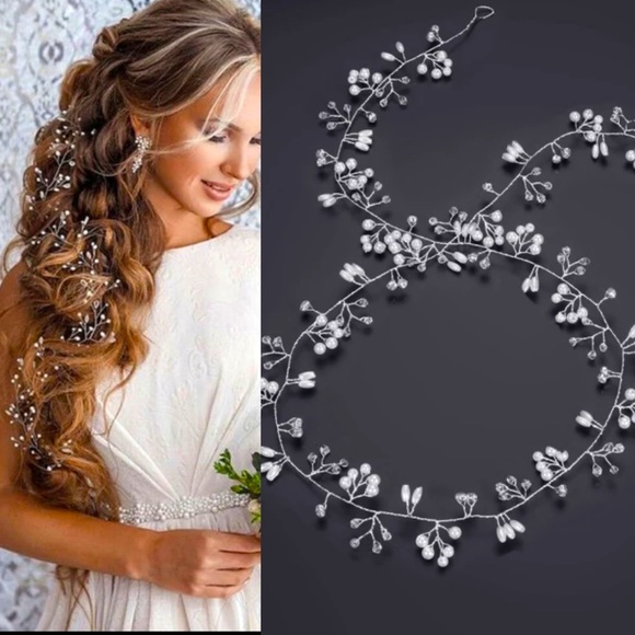 2 Wedding Hair Strips - Picture 2 of 4